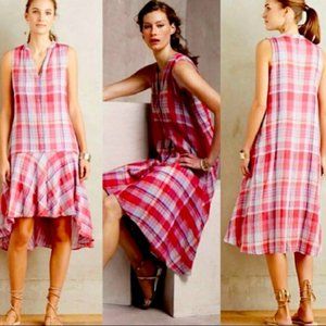 MAEVE x Anthropologie pippa plaid sun dress casual